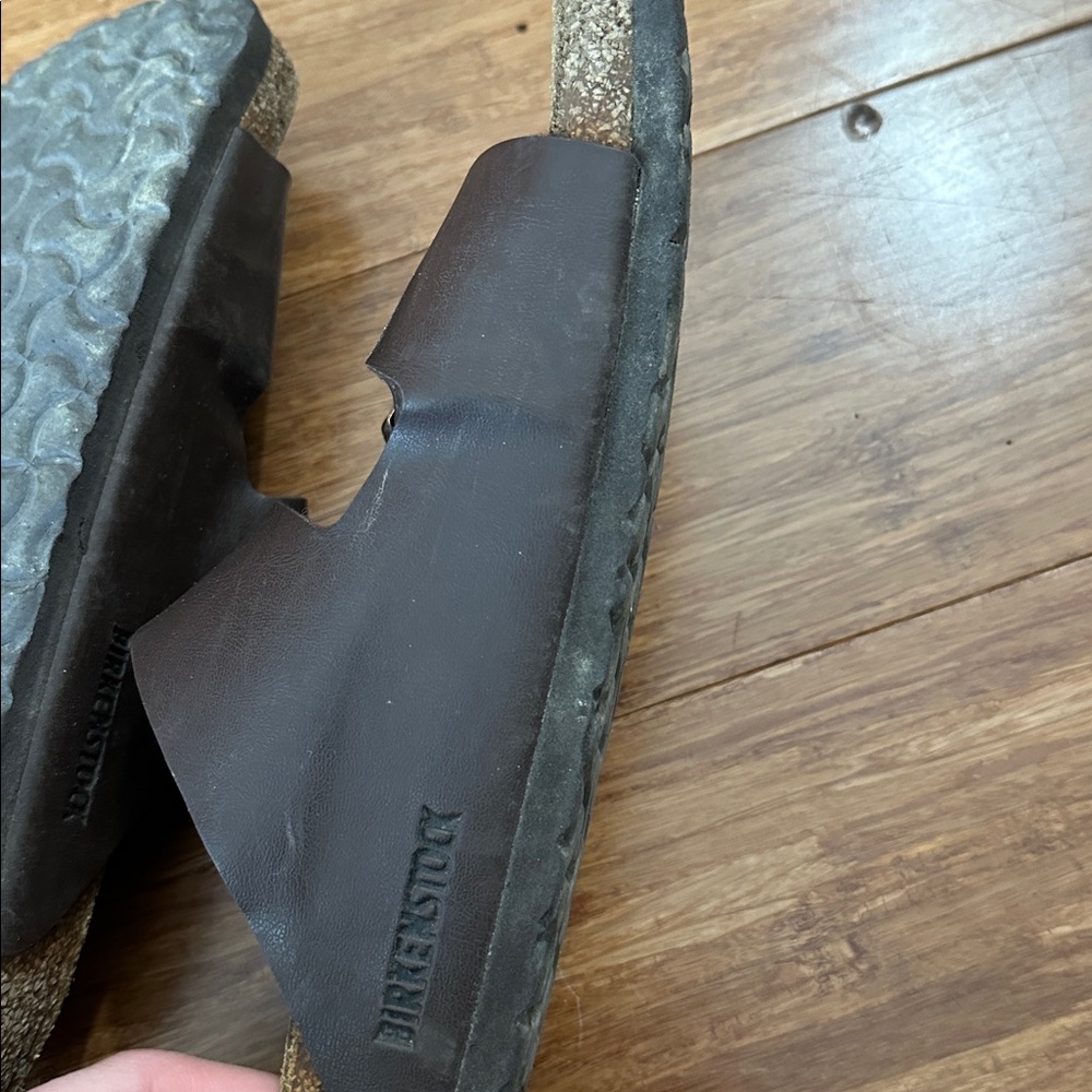Brown Double Strap Sandals Birkenstock 39 - Picture 4 of 5